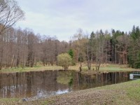 Vodní nádrž U Kostelíka; zdroj: Lesy ČR/ GPS: N 49°40.34245′, E 13°36.51240′